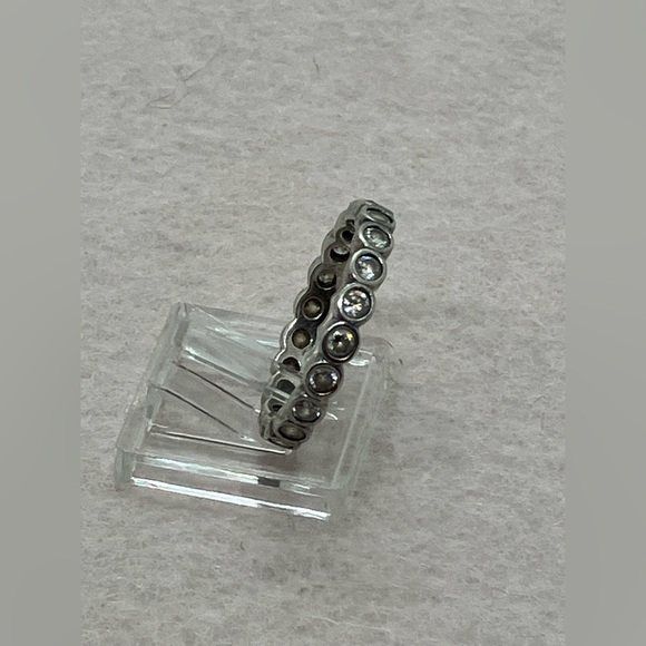 Pandora 925 Sterling Silver Alluring Brilliant Clear Cz Eternity Ring 190942CZ - Picture 2 of 7